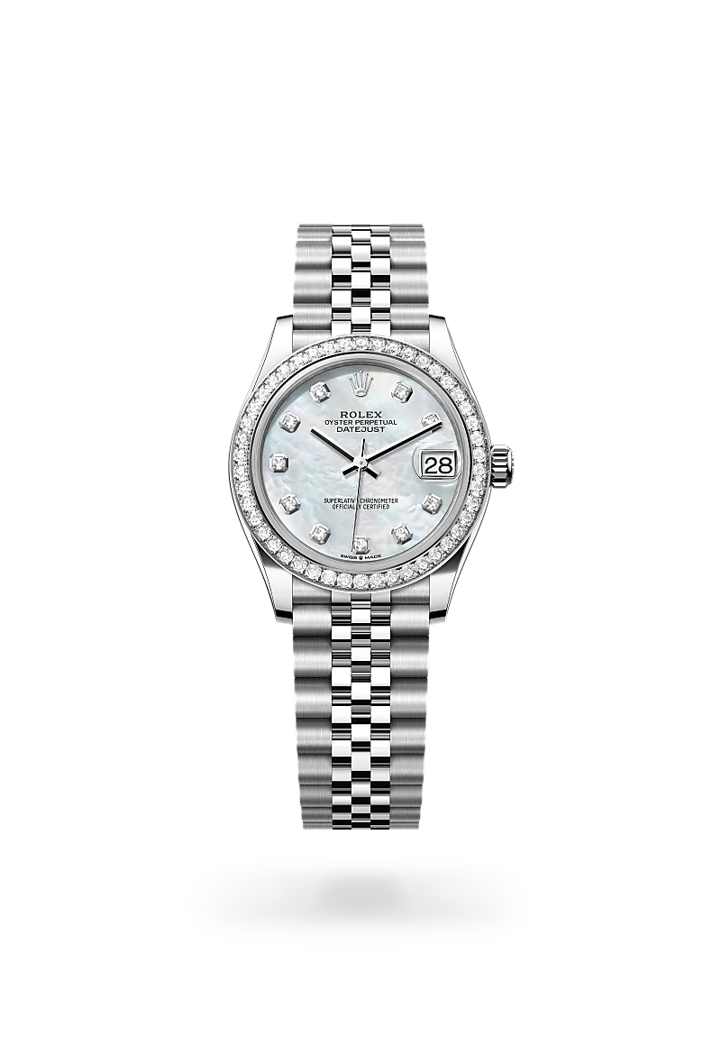 Rolex Datejust 31 in White Rolesor - combination of Oystersteel and white gold, M278384RBR-0008 | Walters & Hogsett