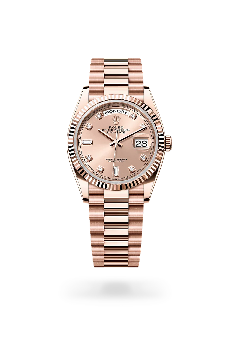 Rolex Day-Date 36 in 18 kt Everose gold, M128235-0009 | Walters & Hogsett