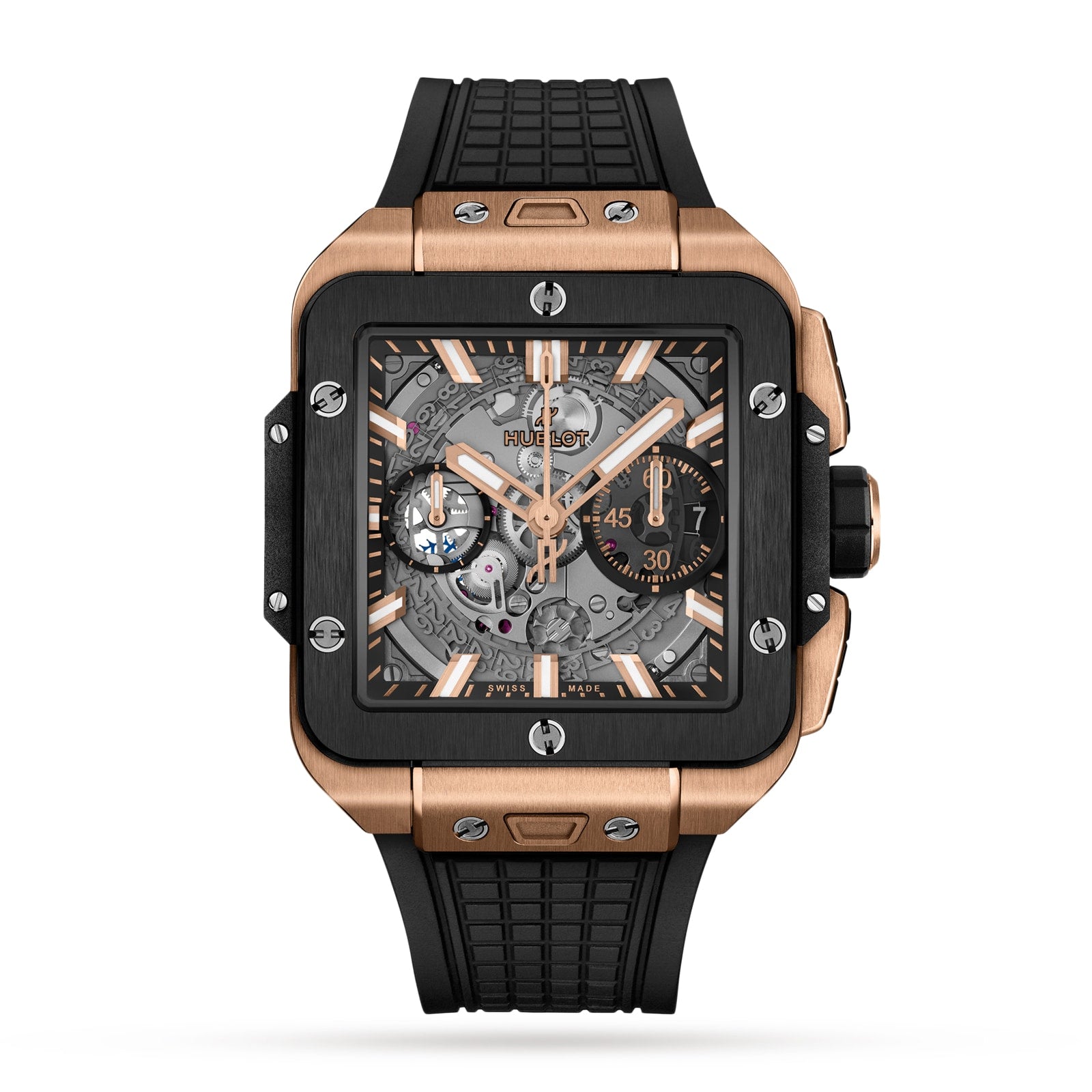 Hublot Square Bang Unico King Gold Ceramic Men's