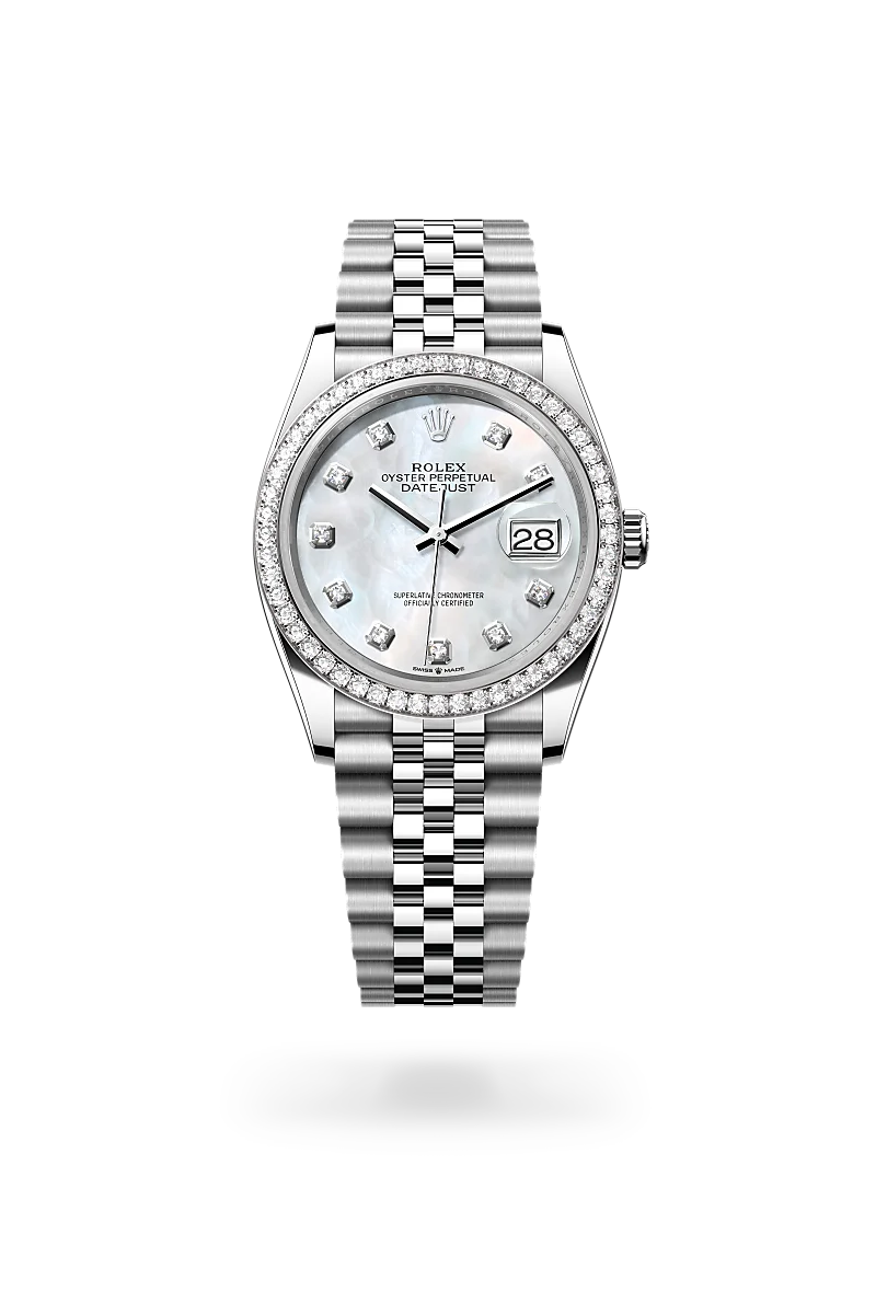 Rolex Datejust 36 in White Rolesor - combination of Oystersteel and white gold, M126284RBR-0011 | Walters & Hogsett