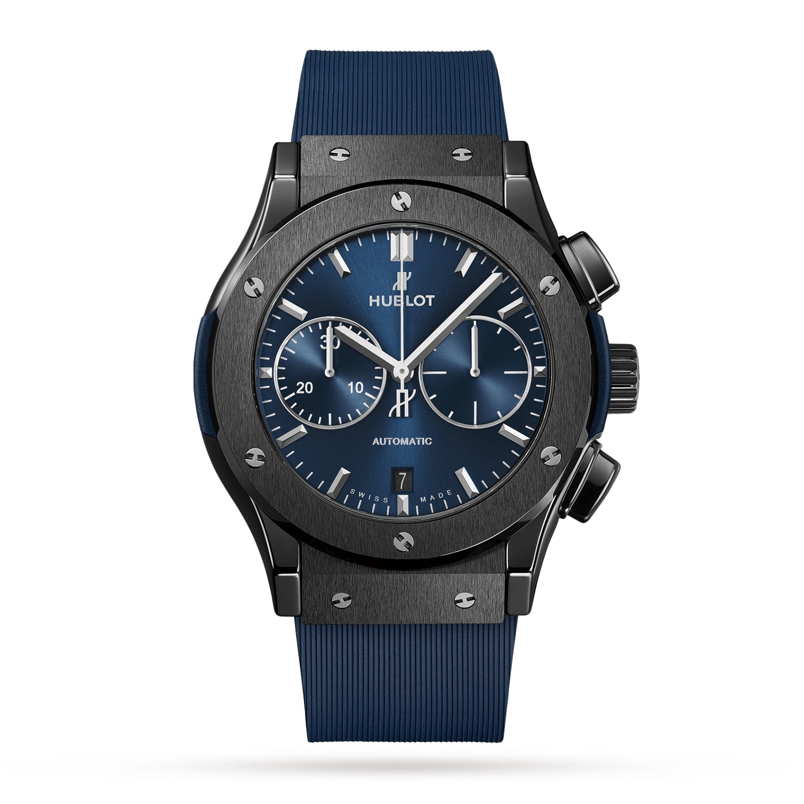 Hublot Classic Fusion Ceramic Blue Chronograph Men's