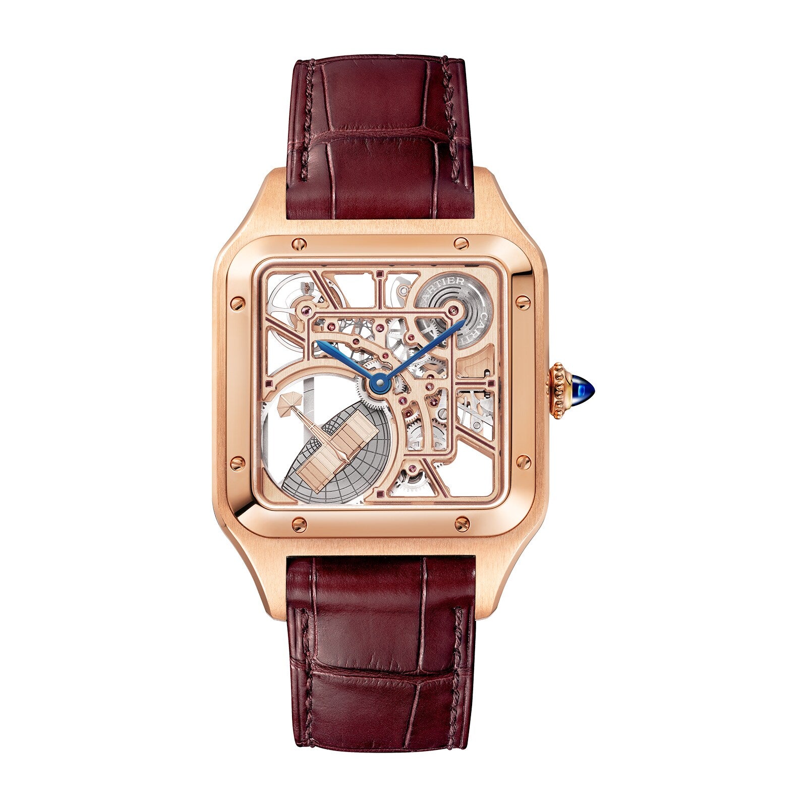 Cartier Santos-Dumont Skeleton with Micro-Rotor Men's