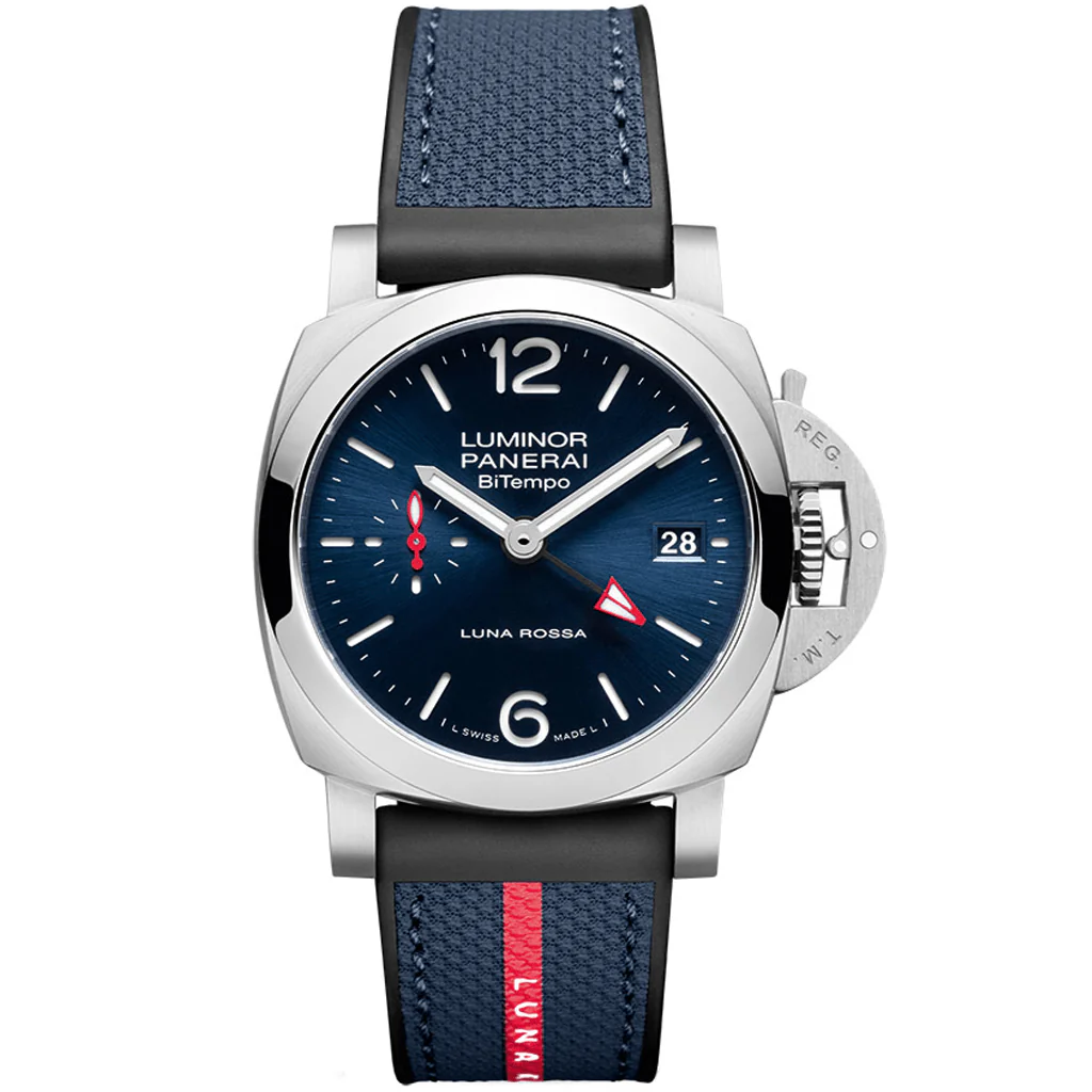 PANERAI Luminor Quaranta Bitempo Luna Rossa PAM01404 - 40mm Men's