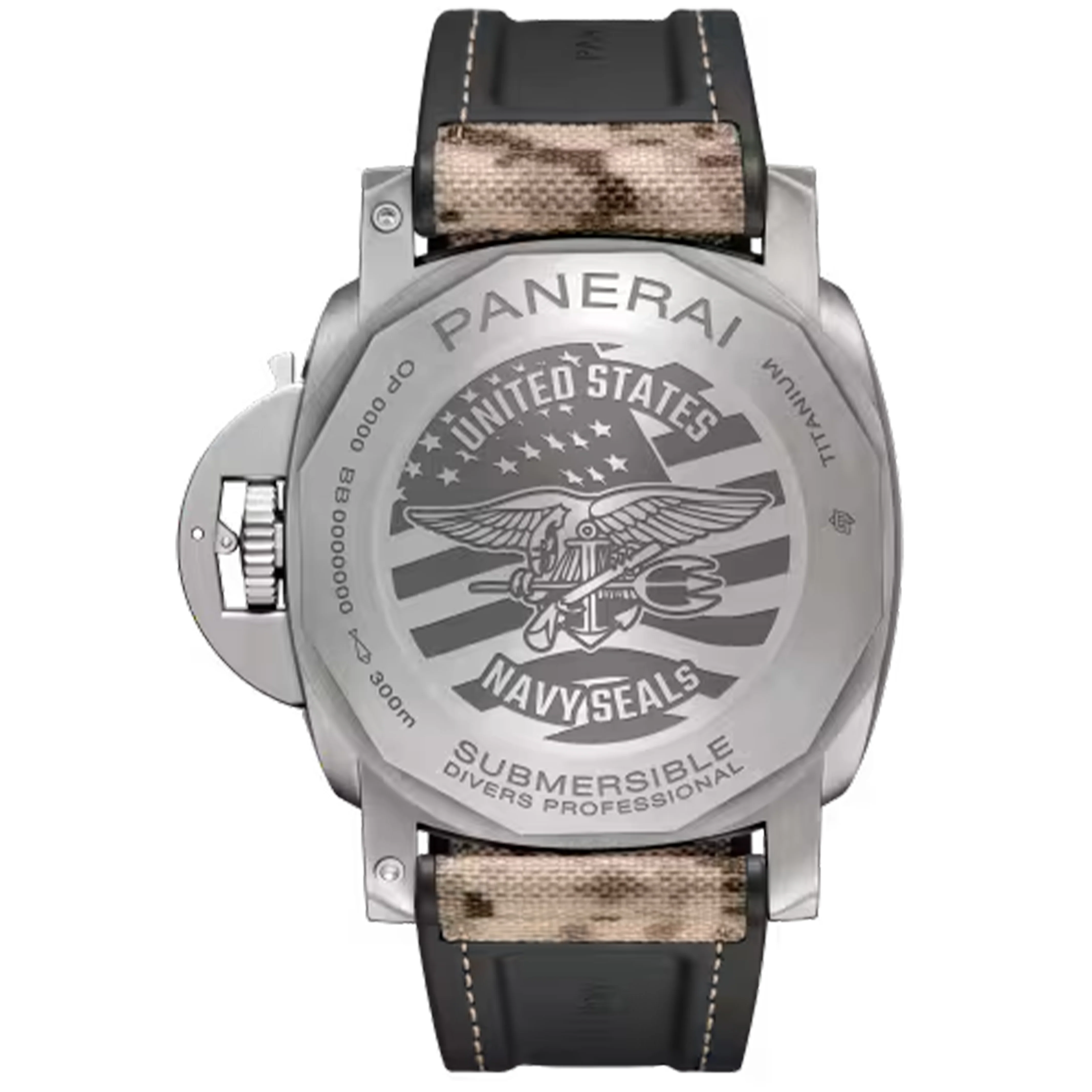 PANERAI Submersible Navy SEALs Titanio PAM01669 Boutique Exclusive Men's