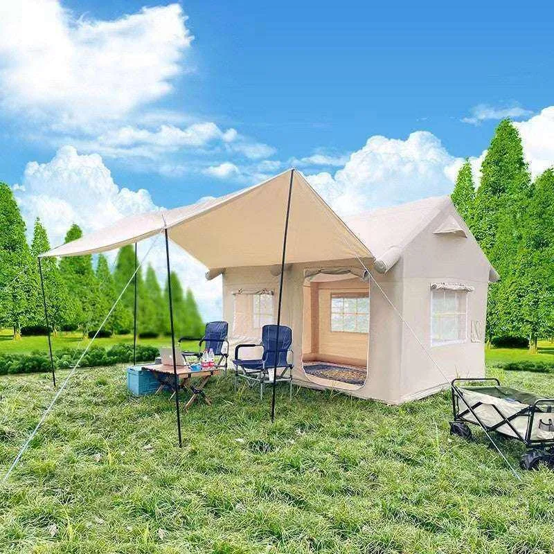 ✨Last day only $9.99💥Waterproof Lightweight Oxford Fabric Self-Inflating Tent with Camping Gear