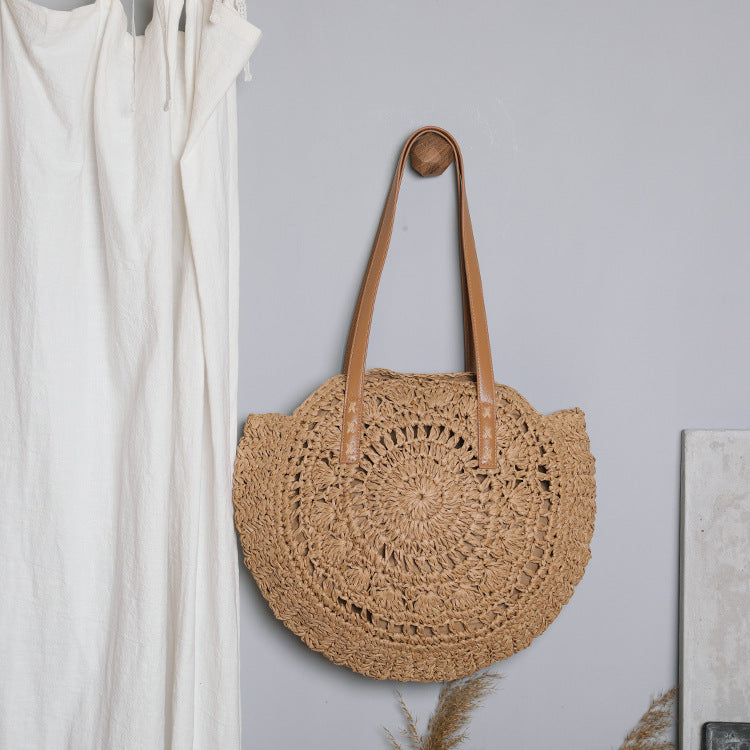 Flaxmaker Fashion One Shoulder Straw Bag