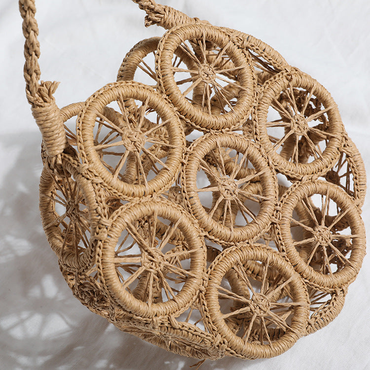 Vintage Hollow Straw Bag
