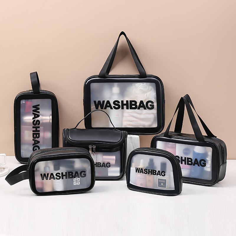 Transparent bag six-piece set PVC storage bag bathing swimming beach bag