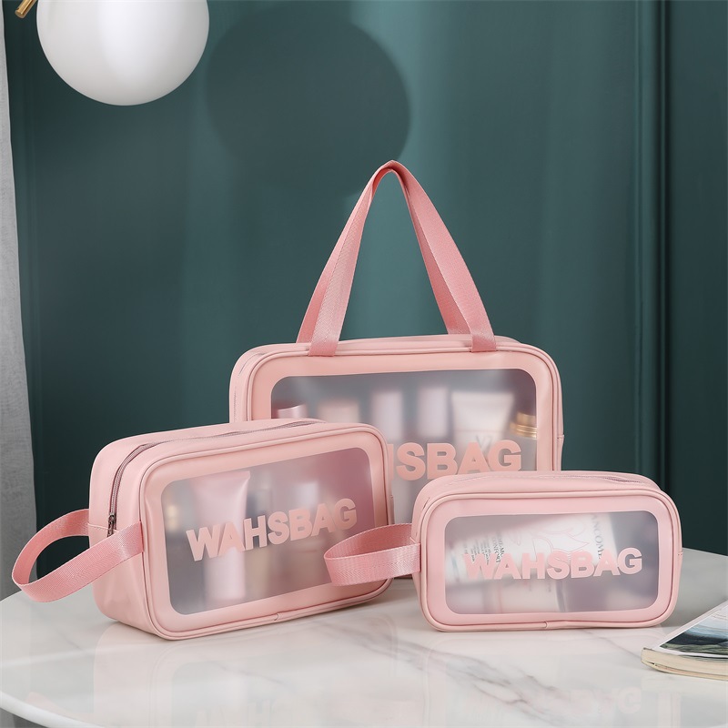 Transparent bag six-piece set PVC storage bag bathing swimming beach bag