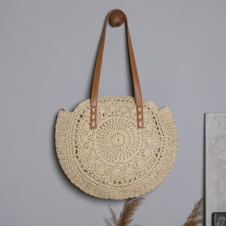 Flaxmaker Fashion One Shoulder Straw Bag