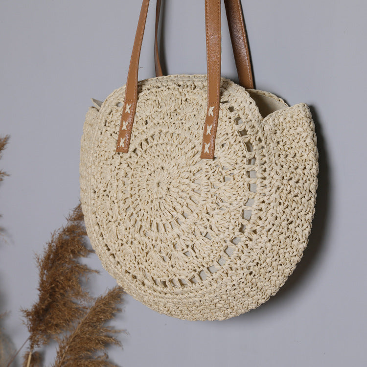 Flaxmaker Fashion One Shoulder Straw Bag