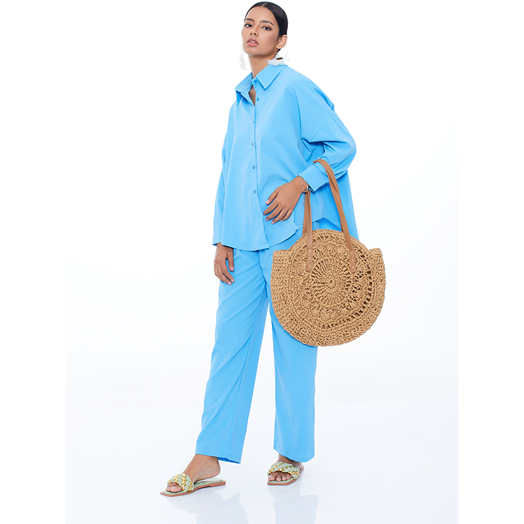 Flaxmaker Fashion One Shoulder Straw Bag