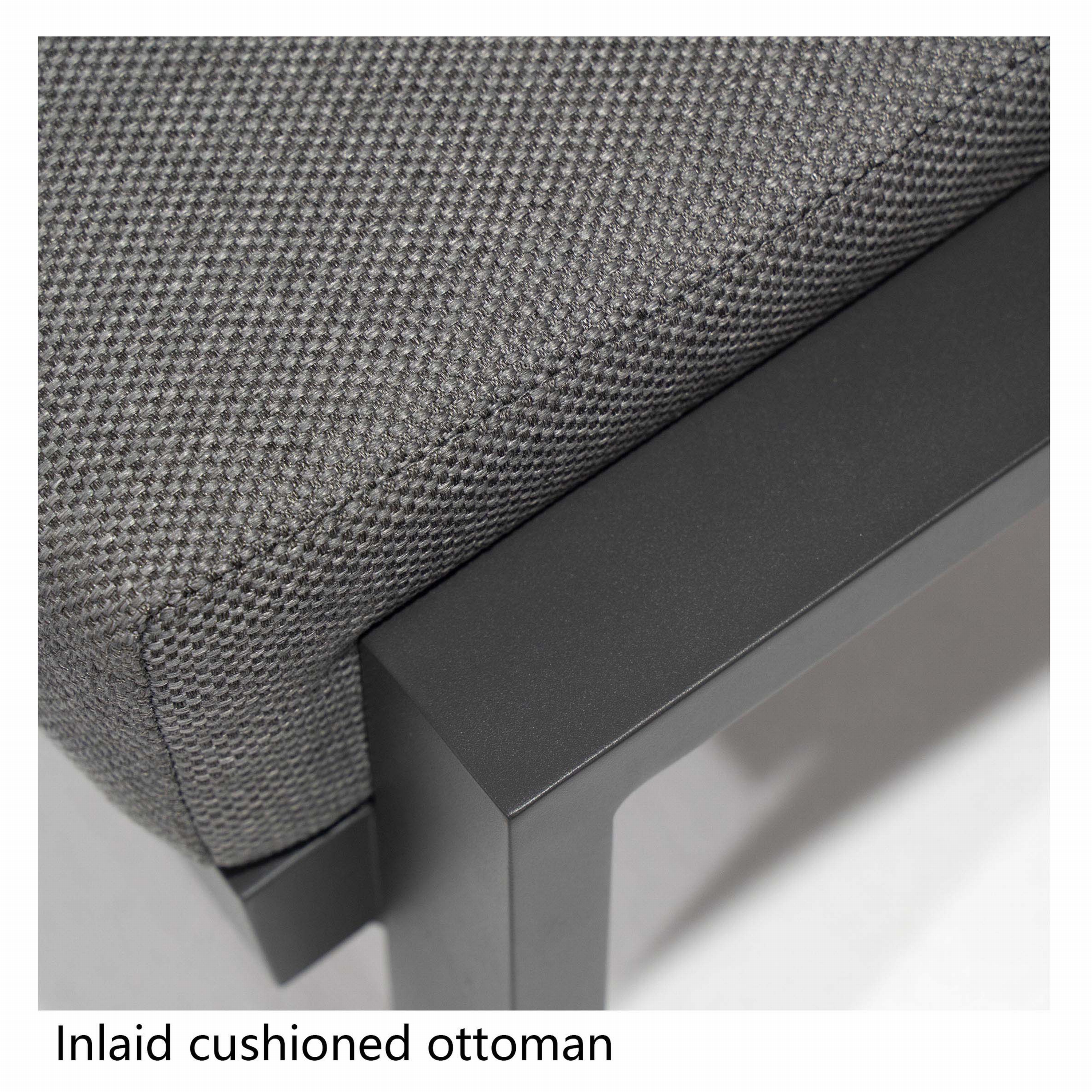 Aluminum Patio Sofa Conversation Set - 5 Seat