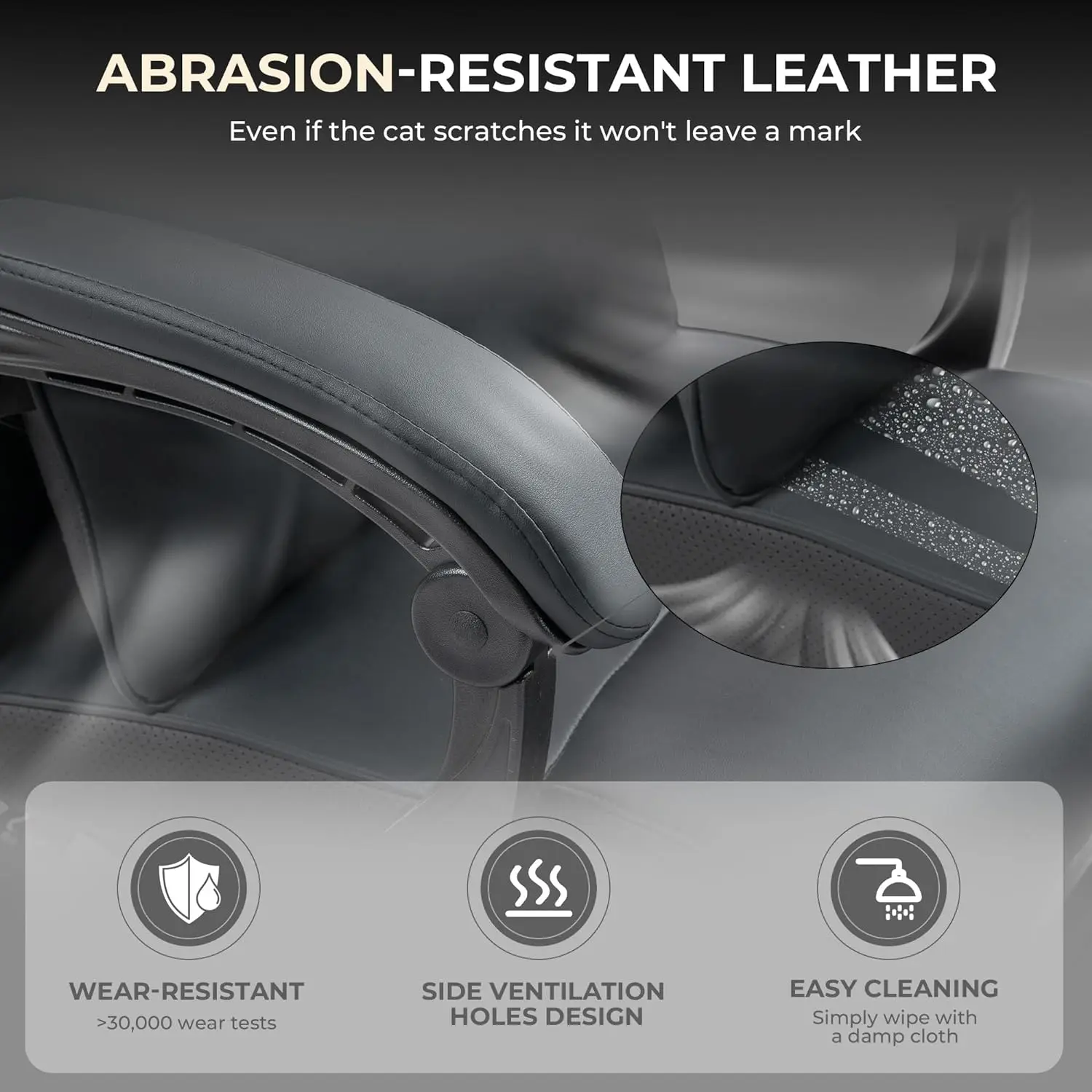 EXECUTIVE OFFICE SERIES  6653P Black (Leather)