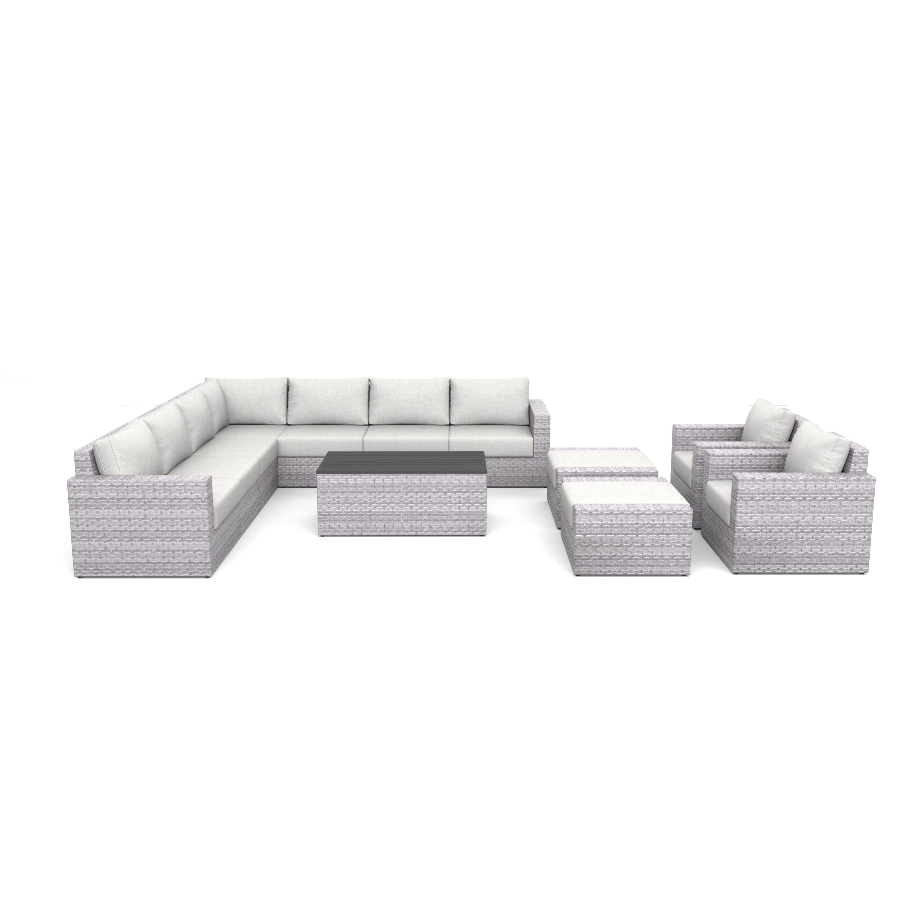 12 Piece Sectional Patio Furniture