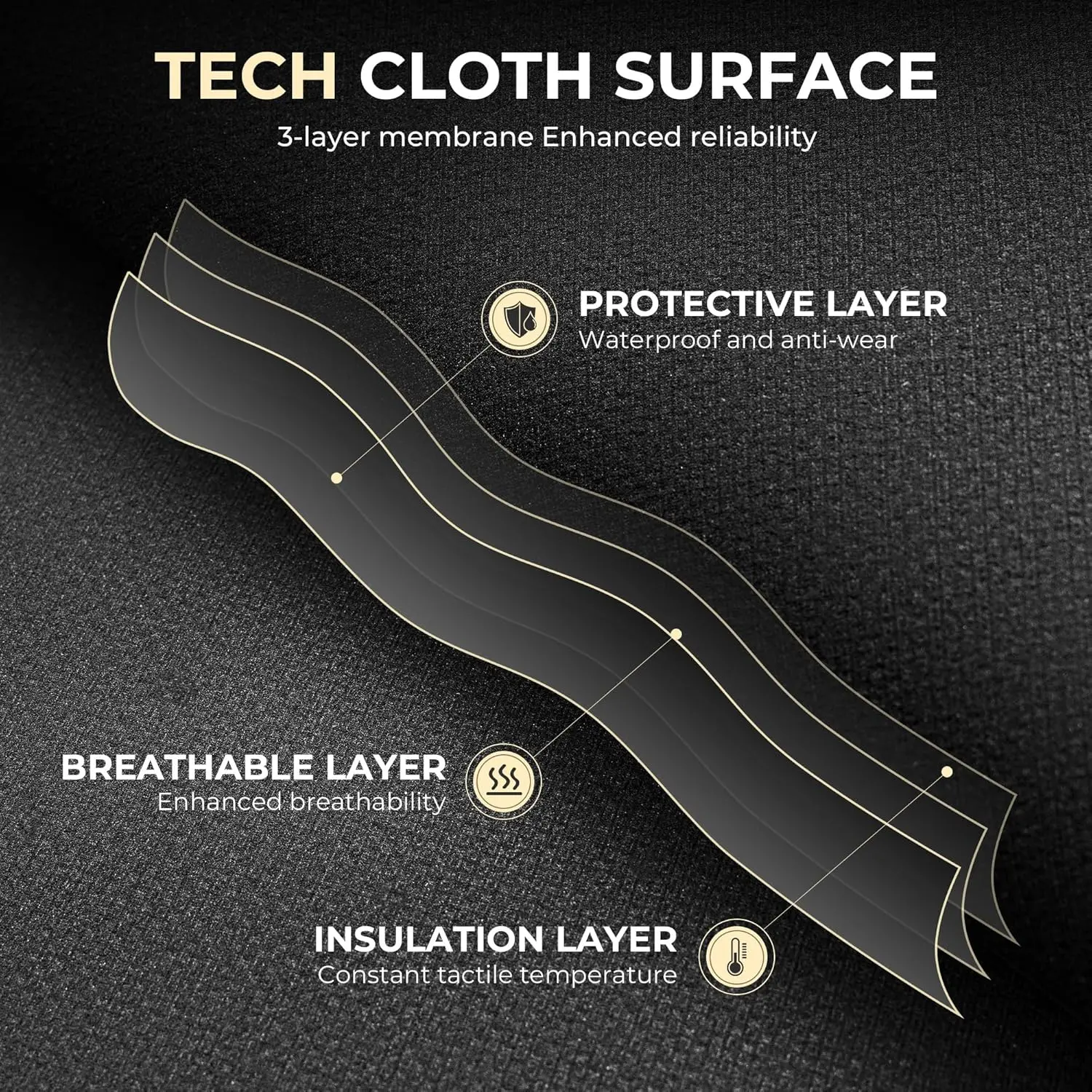 EXECUTIVE OFFICE SERIES  6653F Black (Fabric)