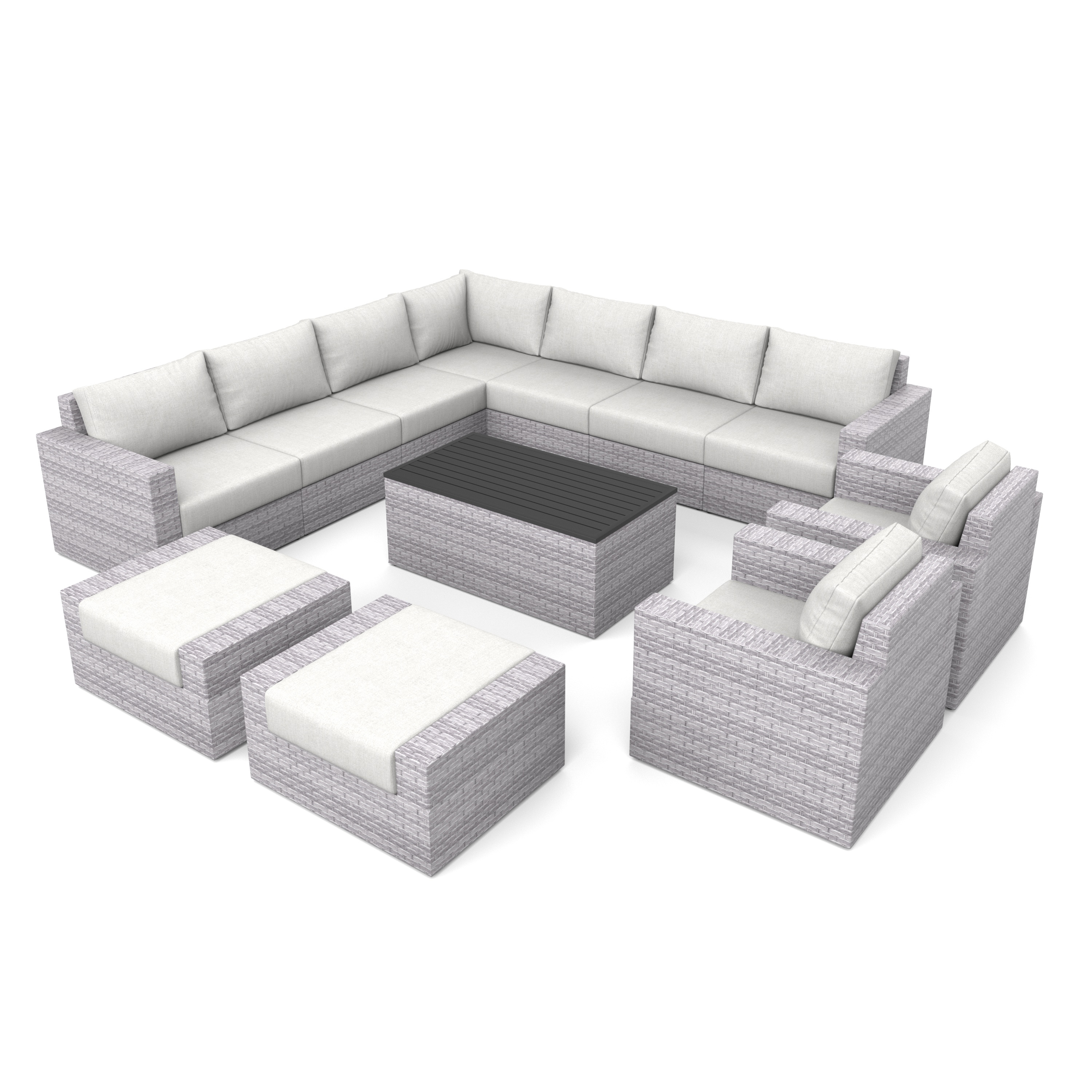 12 Piece Sectional Patio Furniture
