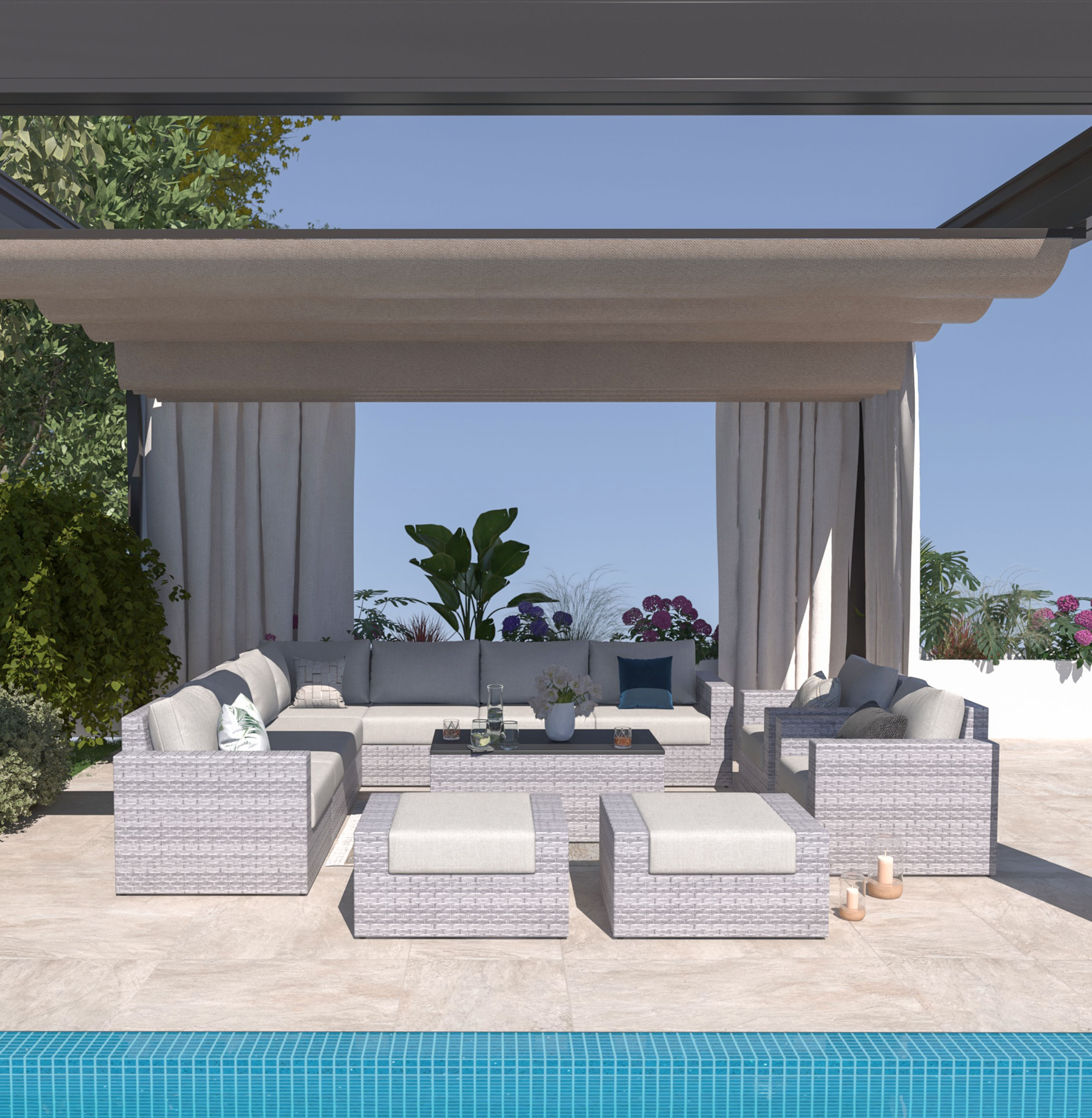 12 Piece Sectional Patio Furniture