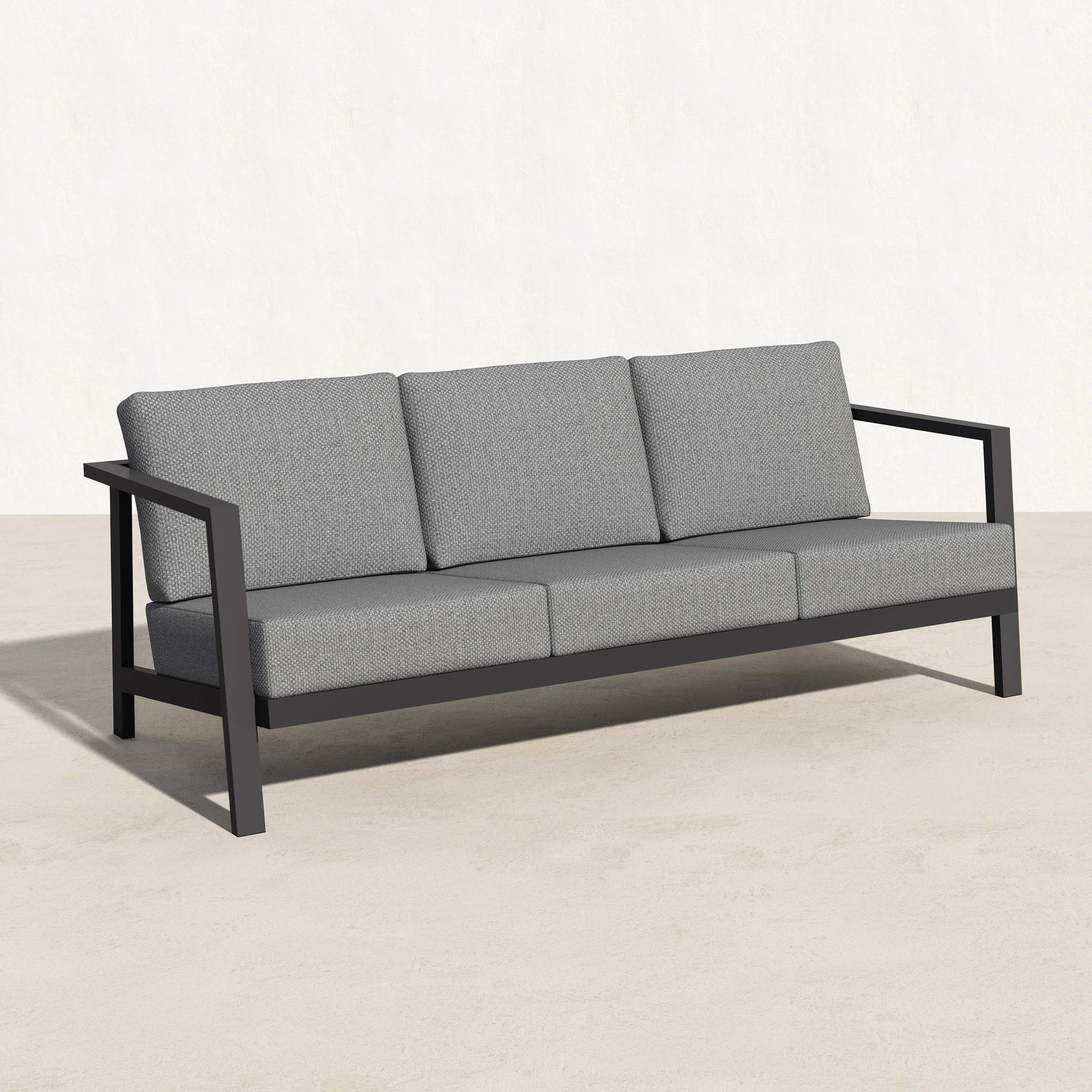 Aluminum Patio Sofa Conversation Set - 5 Seat
