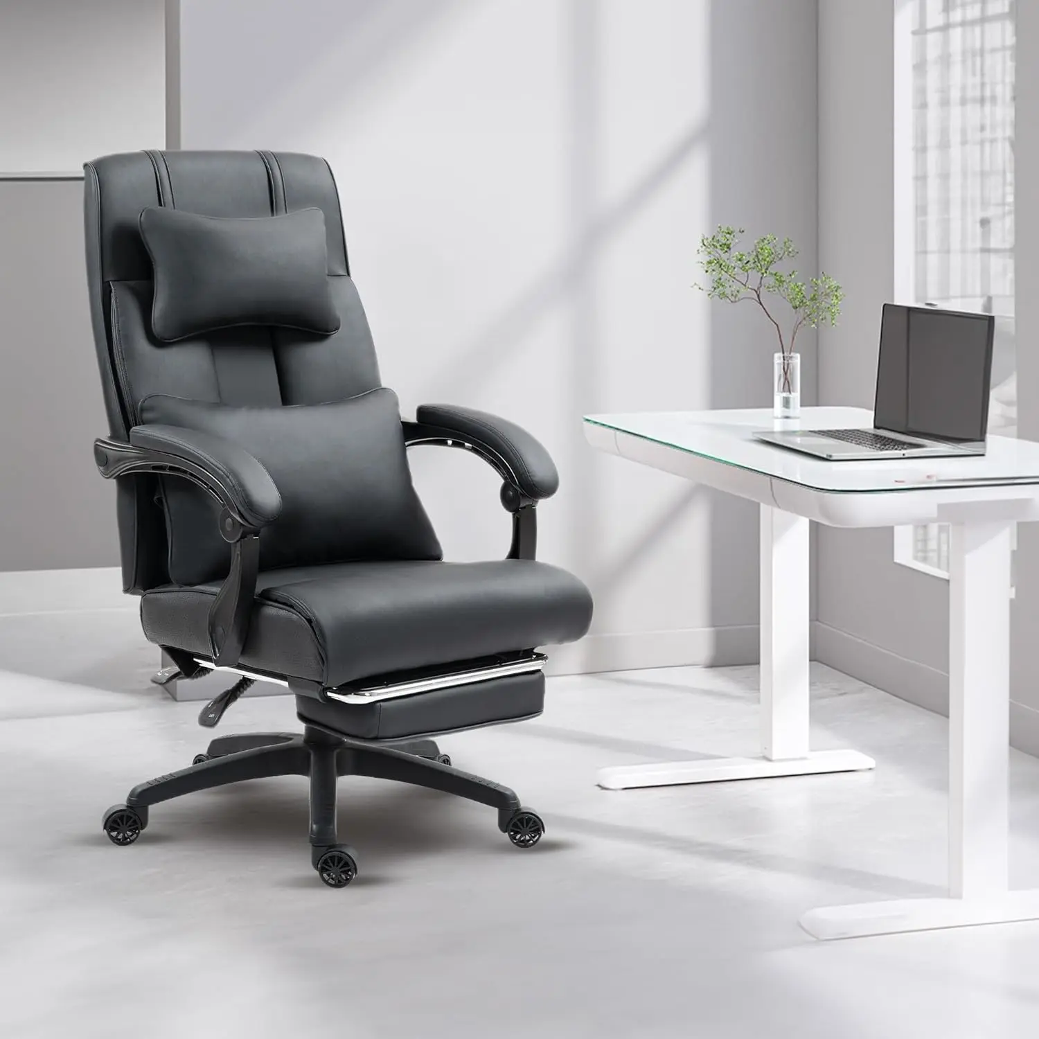 EXECUTIVE OFFICE SERIES  6653P Black (Leather)