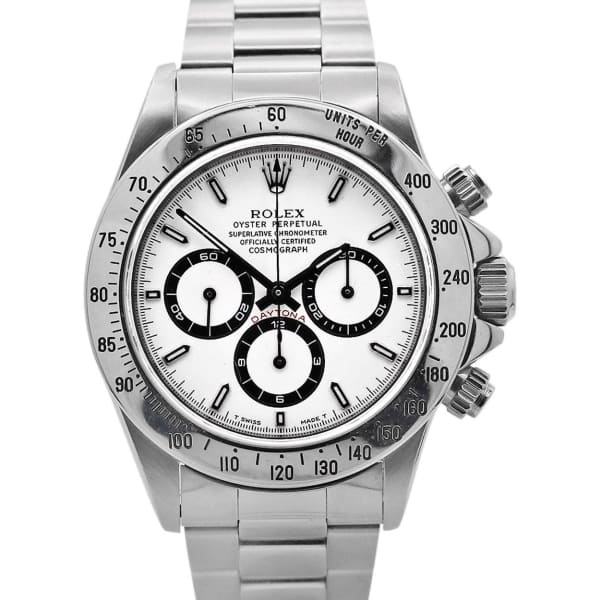 Rolex Daytona Zenith Cosmograph, 40mm, Stainless Steel, White Dial, 16520