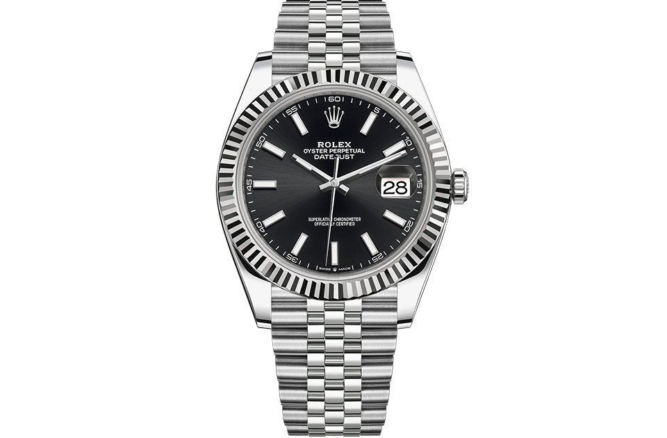 Rolex DATEJUST 41 Oyster, 41 mm, Oystersteel and white gold,M126334-0018