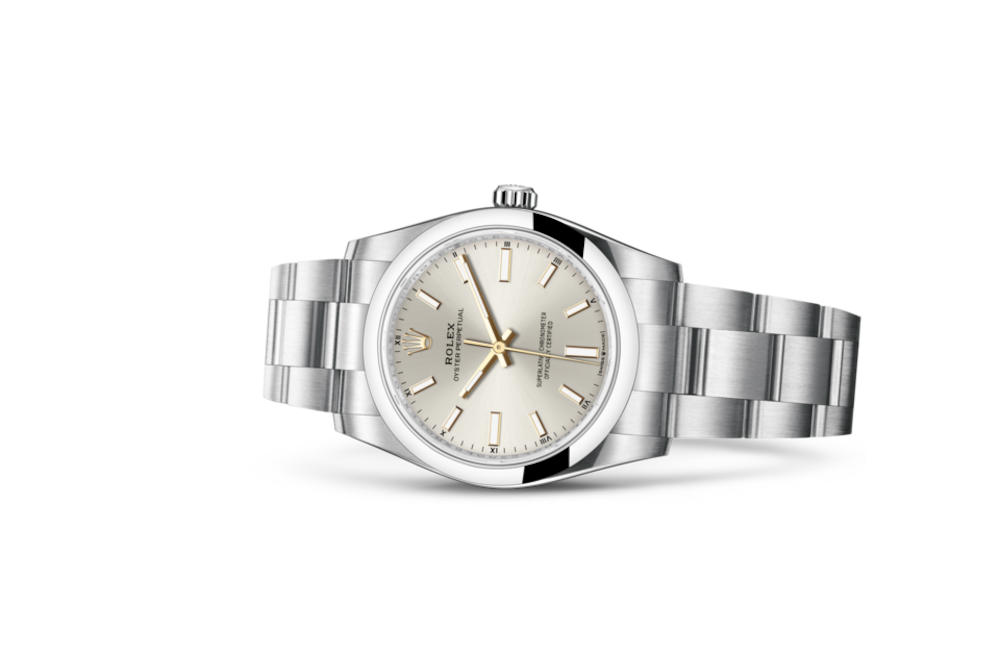 LadyRolex  OYSTER PERPETUAL 34 Silver，124200
