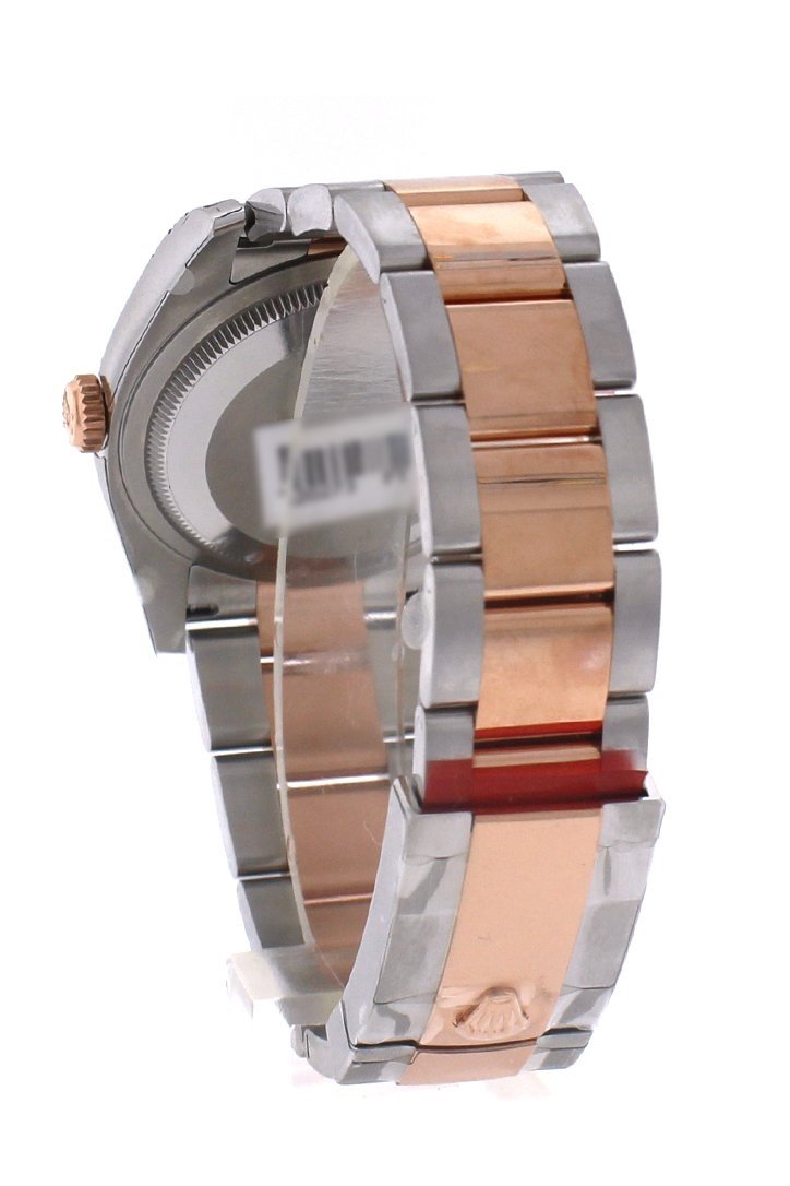 Datejust 36 Pink Dial Fluted Steel and 18k Rose Gold Oyster Watch 116231