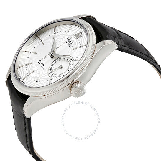 CELLINI TIME DATE SILVER MULTICOLOR DIAL SELECTION BLACK LEATHER STRAP 39MM