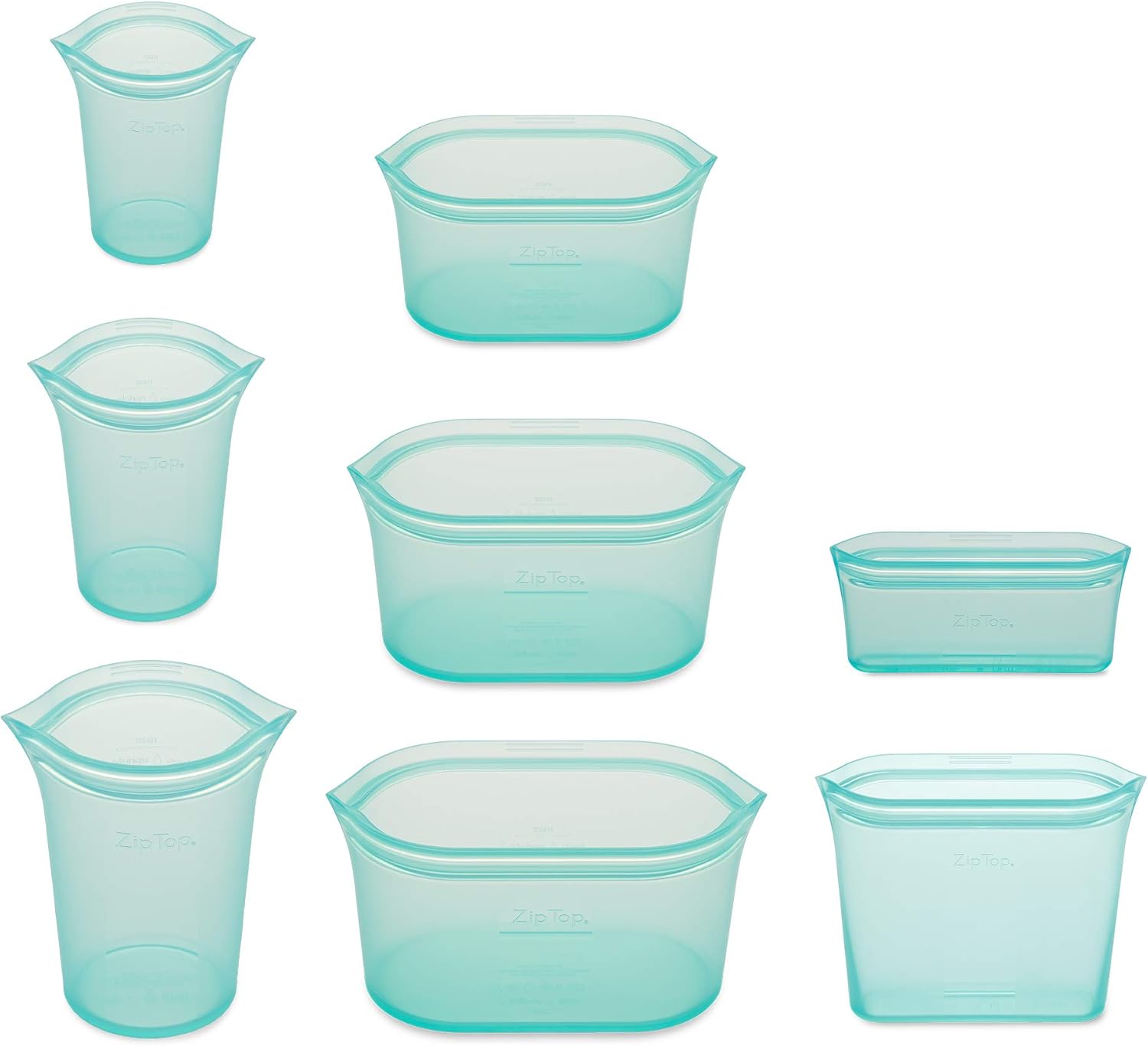 Zip Top Reusable Food Storage Bags - Completely Plastic-Free