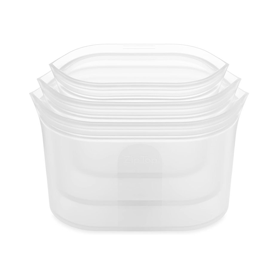 Zip Top Reusable Food Storage Bags - Completely Plastic-Free