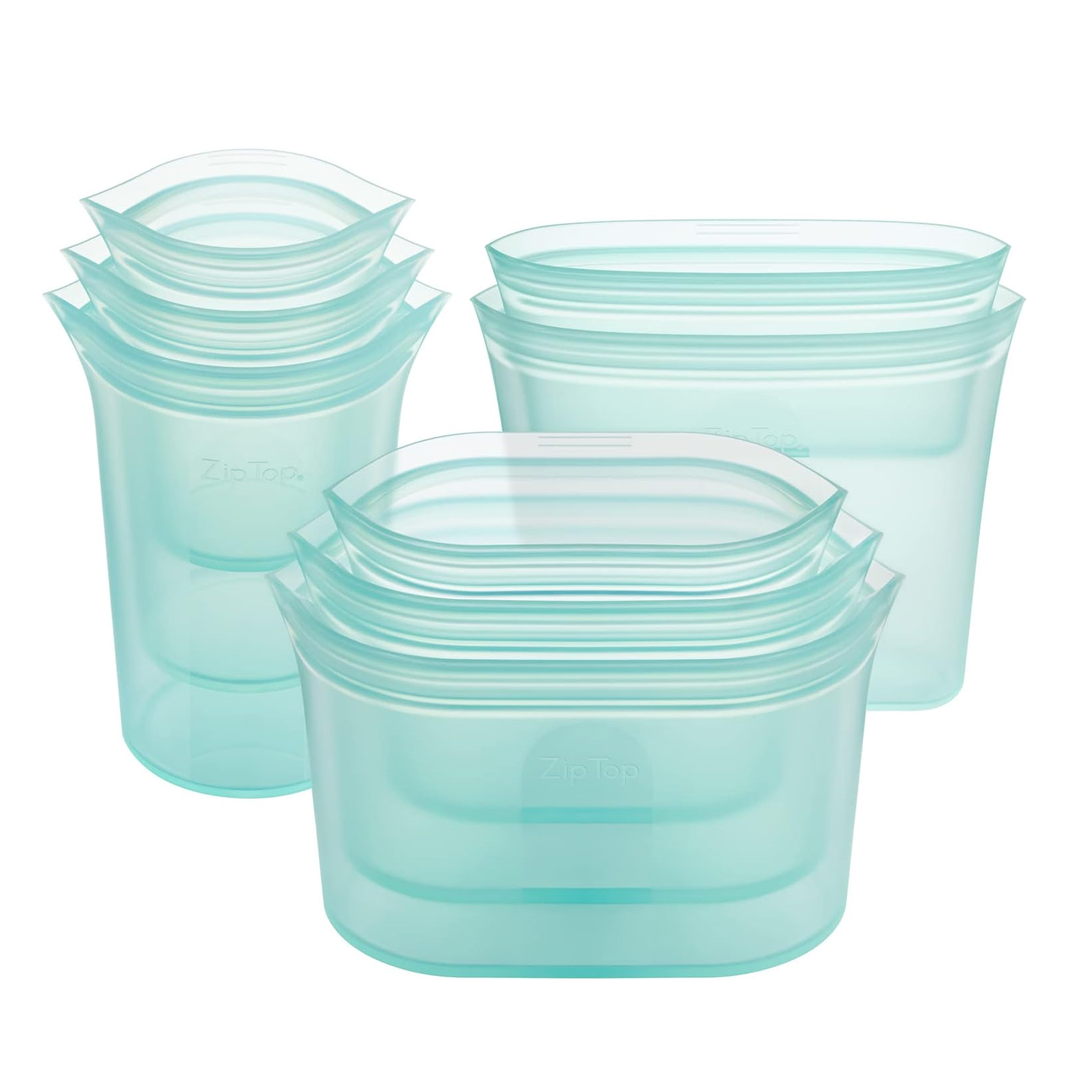 Zip Top Reusable Food Storage Bags - Completely Plastic-Free