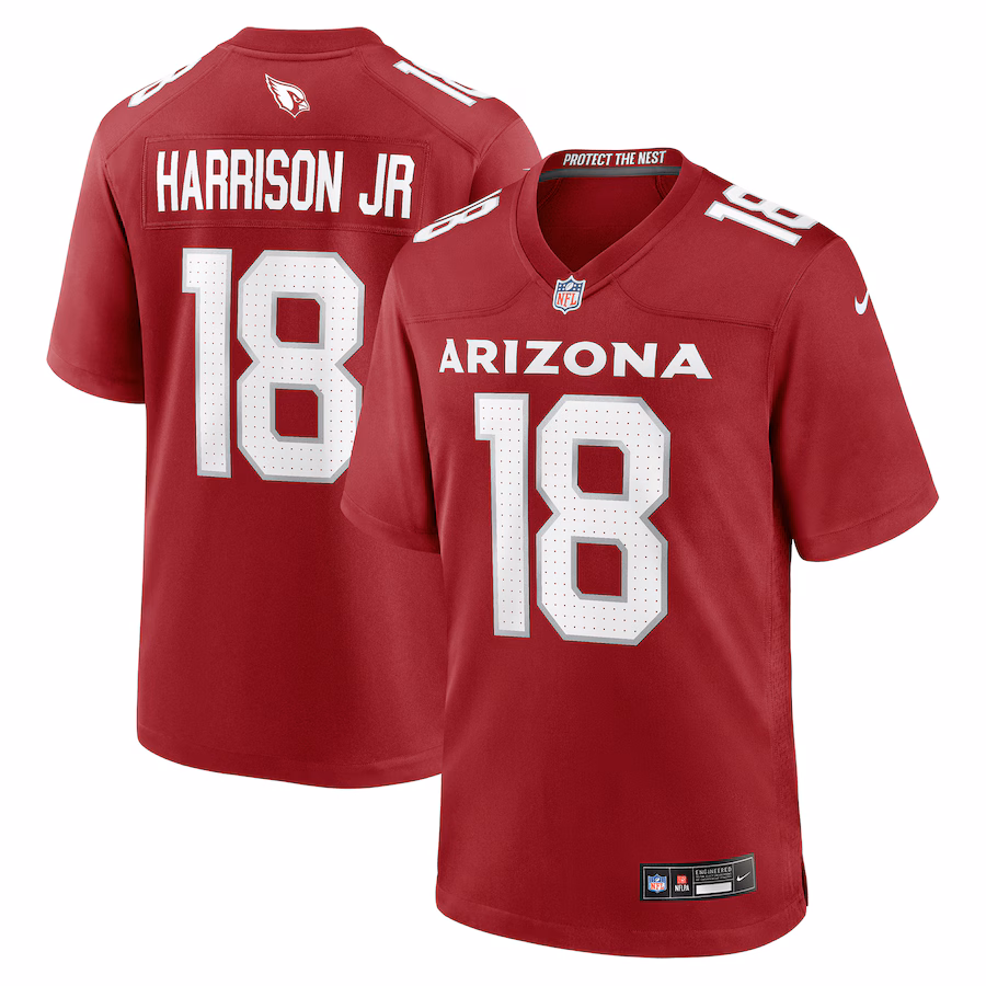 Men's Arizona Cardinals Marvin Harrison Jr. Nike Cardinal Player Game Jersey