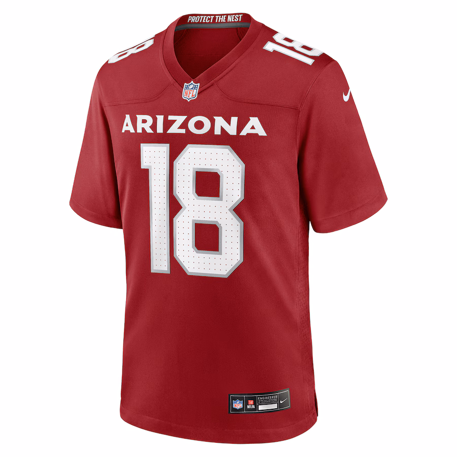 Men's Arizona Cardinals Marvin Harrison Jr. Nike Cardinal Player Game Jersey