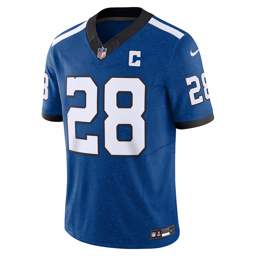 Men's Indianapolis Colts Jonathan Taylor Nike Royal Vapor F.U.S.E. Limited Jersey