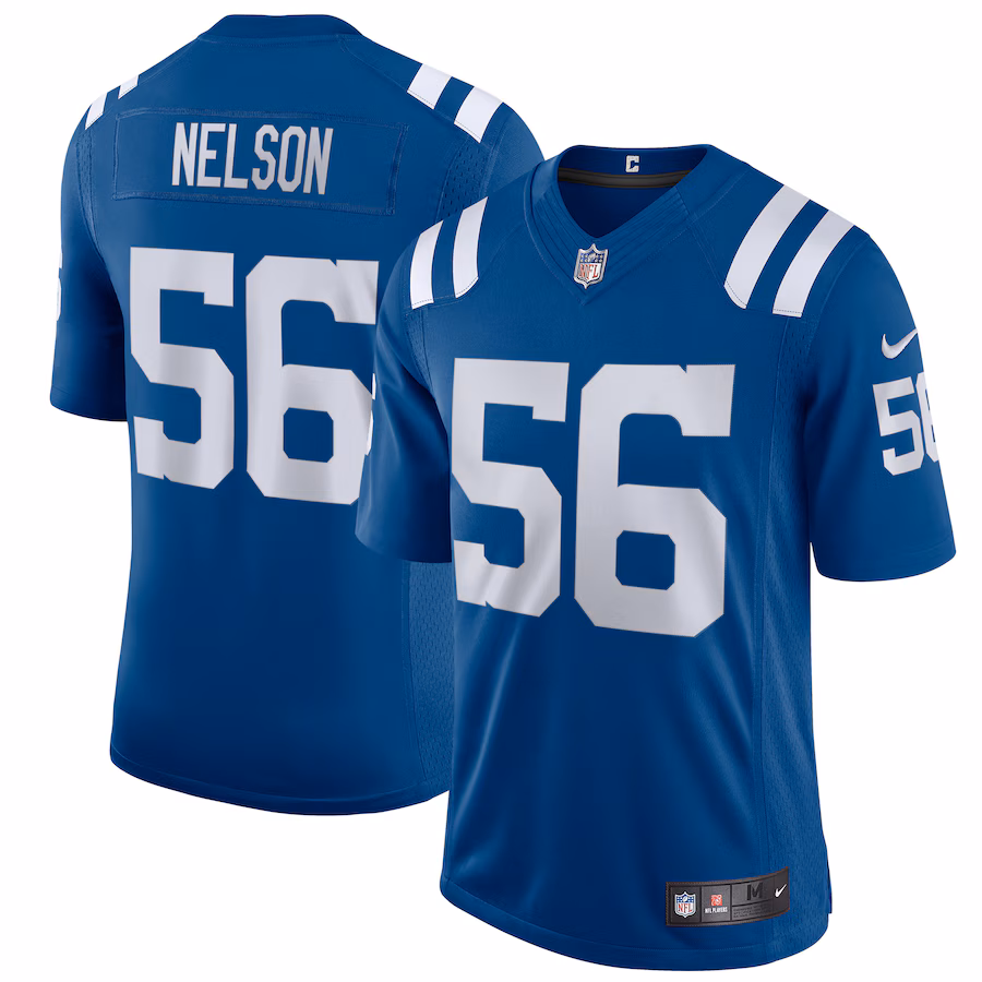 Men's Indianapolis Colts Quenton Nelson Nike Royal Alternate Vapor Limited Jersey