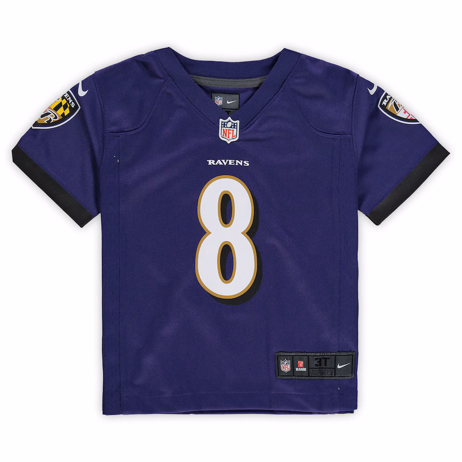 Special Offer - Toddler Baltimore Ravens Lamar Jackson Nike Purple Game Jersey