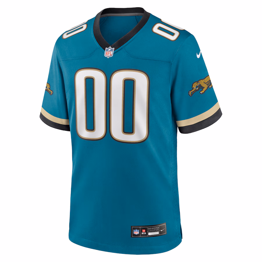 Men's Jacksonville Jaguars Nike Teal Prowler Throwback Custom Game Jersey