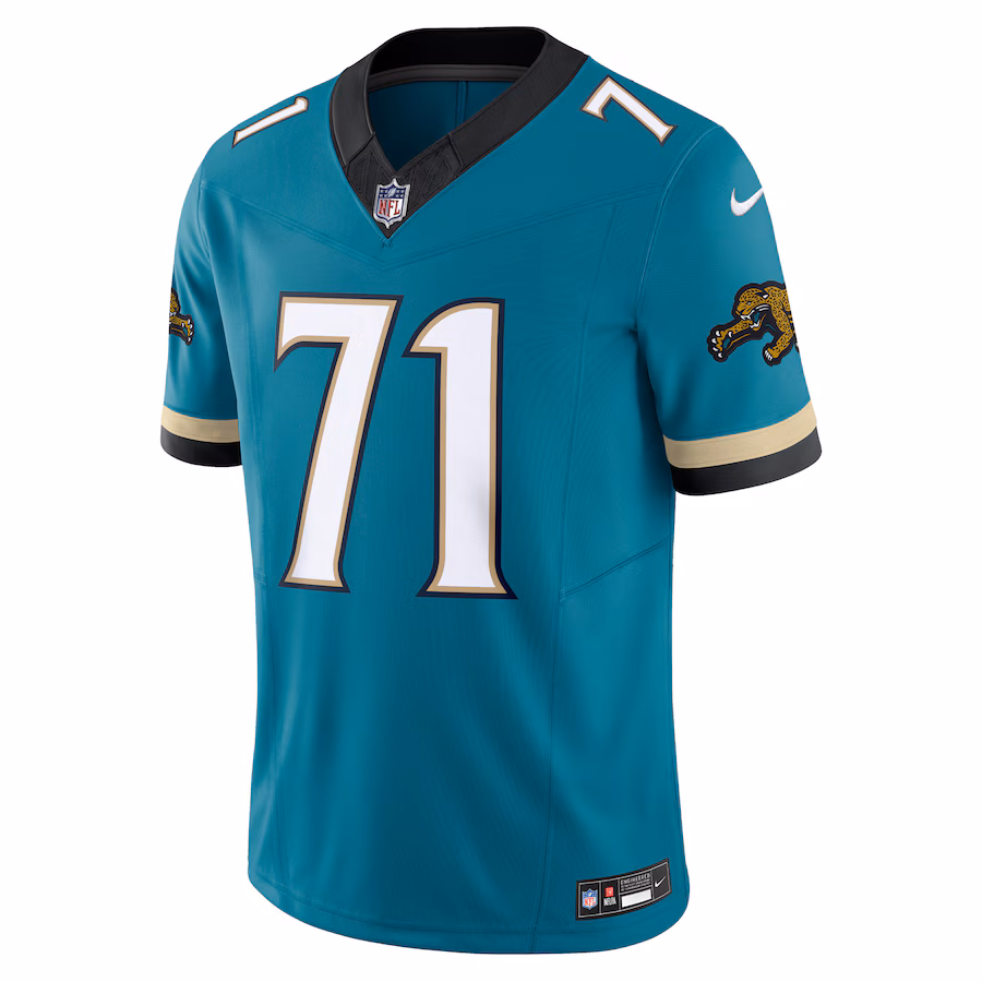 Men's Jacksonville Jaguars Tony Boselli Nike Teal Prowler Throwback Vapor F.U.S.E. Limited Retired Player Jersey