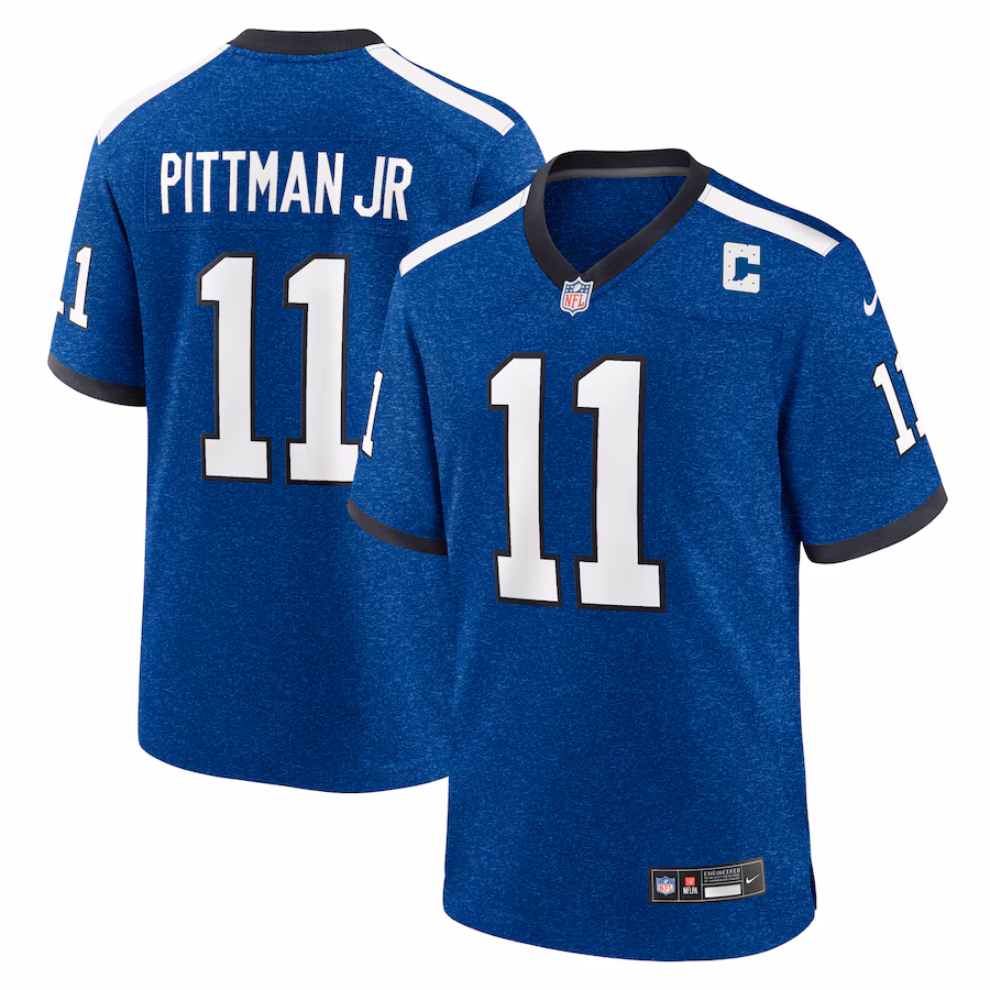 Indiana Nights Men's Indianapolis Colts Michael Pittman Jr. Nike Blue Alternate Game Jersey
