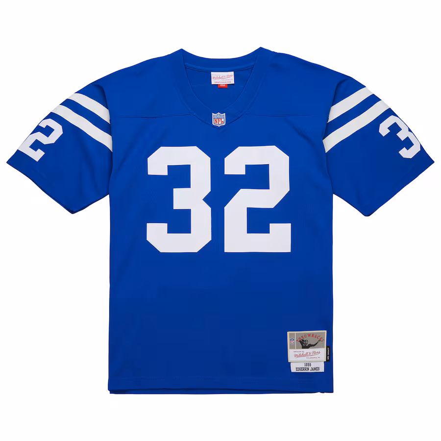Men's Indianapolis Colts Edgerrin James Mitchell & Ness Royal 1999 Legacy Replica Jersey