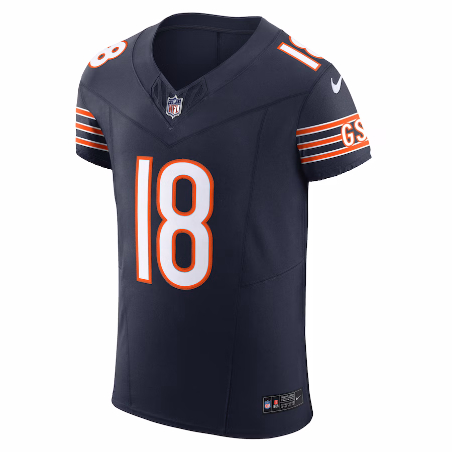 Men's Chicago Bears Caleb Williams Nike Orange Alternate Vapor F.U.S.E. Elite Jersey