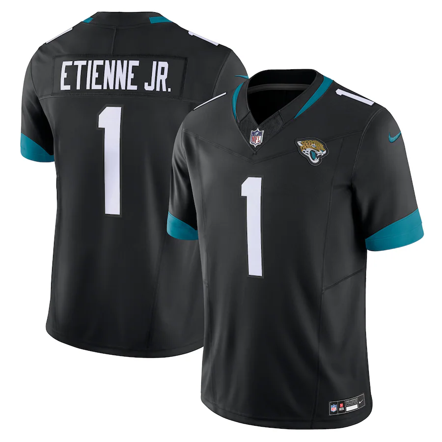 Men's Jacksonville Jaguars Travis Etienne Nike Teal Vapor F.U.S.E. Limited Jersey