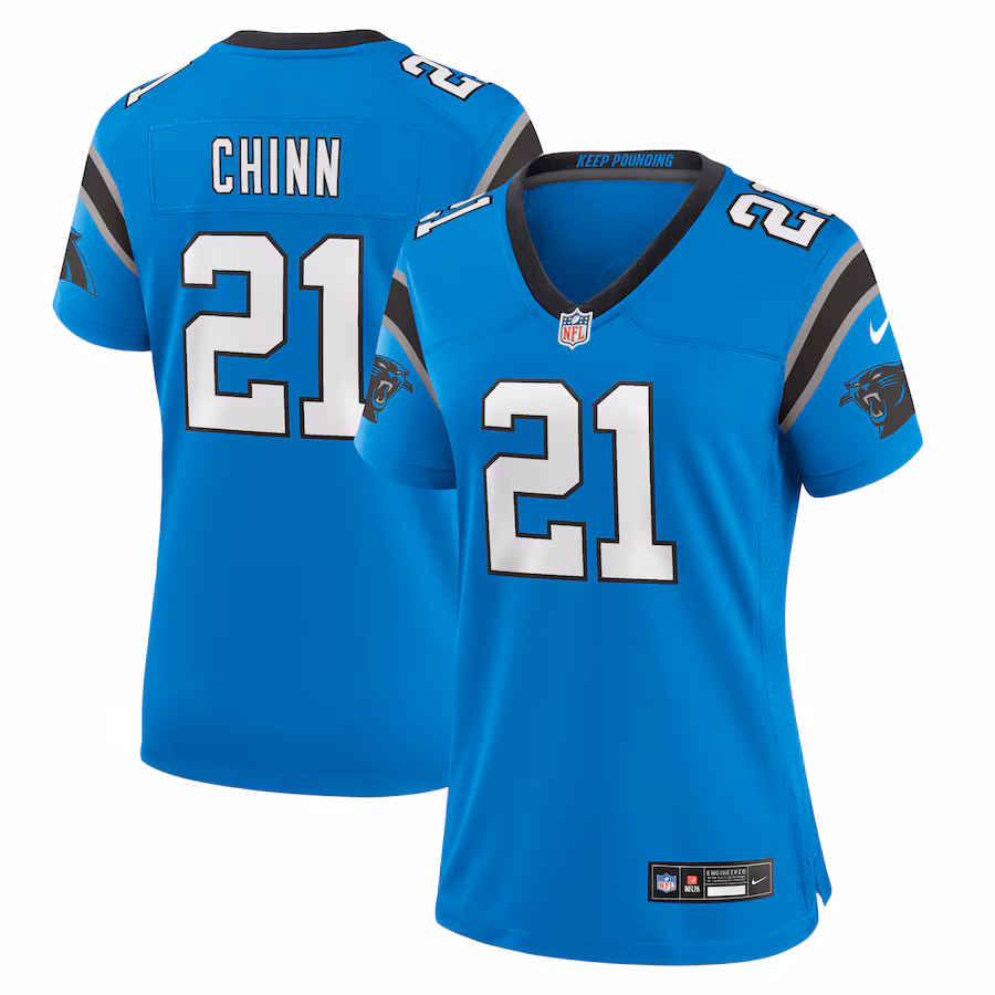 Special Offer - Women's Carolina Panthers Jeremy Chinn Nike Blue Player Jersey