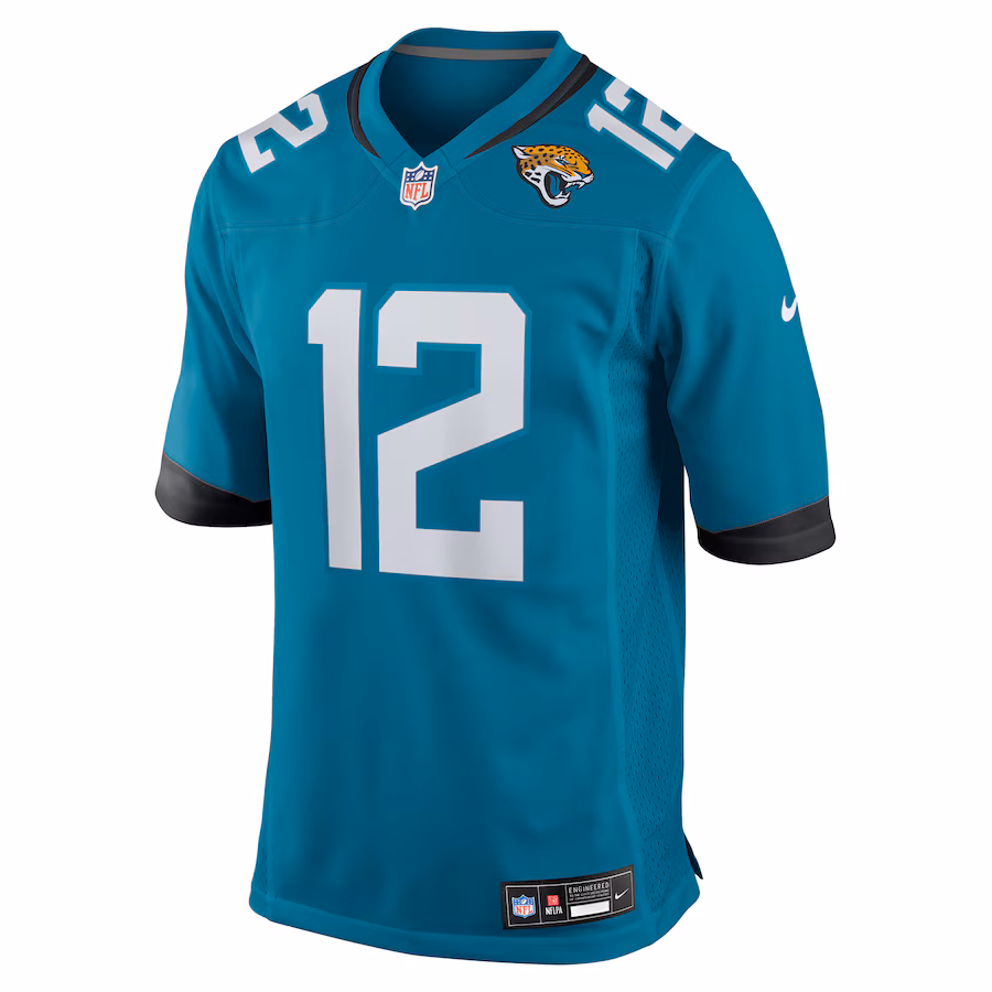 Men's Jacksonville Jaguars Travis Hunter Nike White 2025 NFL Draft First Round Pick Game Player Jersey
