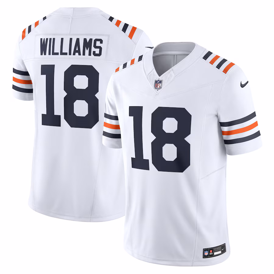 Men's Chicago Bears Caleb Williams Nike White Vapor F.U.S.E. Limited Jersey