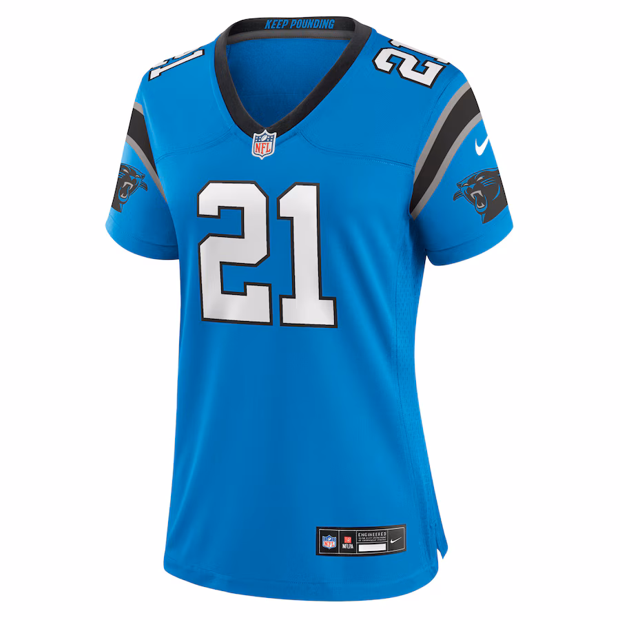 Special Offer - Women's Carolina Panthers Jeremy Chinn Nike Blue Player Jersey