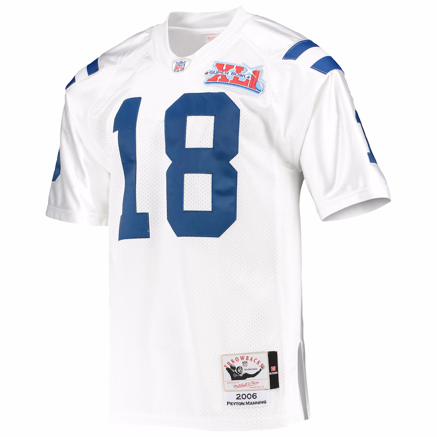 Men's Indianapolis Colts 1998 Peyton Manning Mitchell & Ness Royal Authentic Throwback Retired Player Jersey