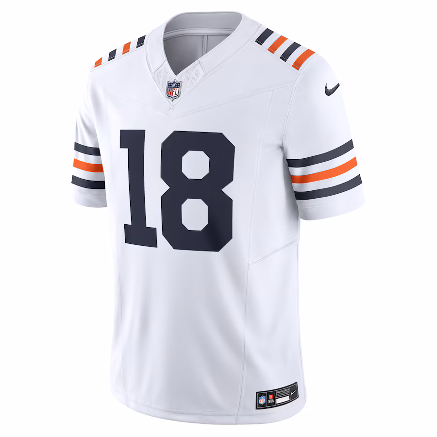 Men's Chicago Bears Caleb Williams Nike White Vapor F.U.S.E. Limited Jersey