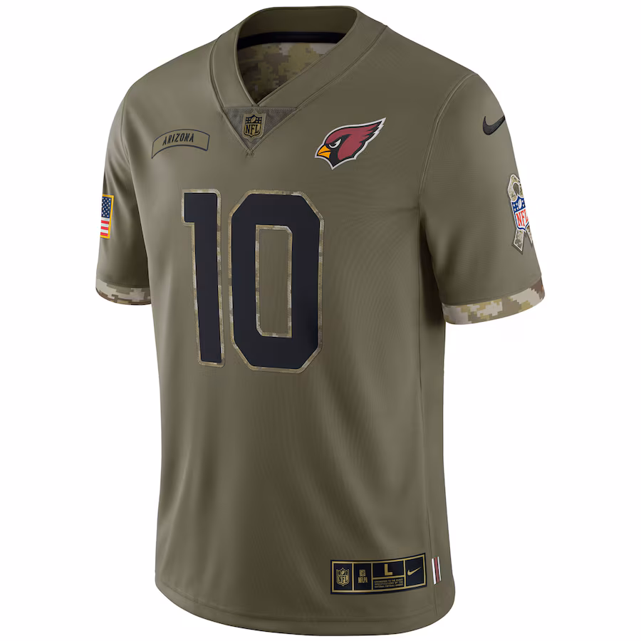 Men's Arizona Cardinals DeAndre Hopkins Nike Olive Salute To Service Limited Jersey